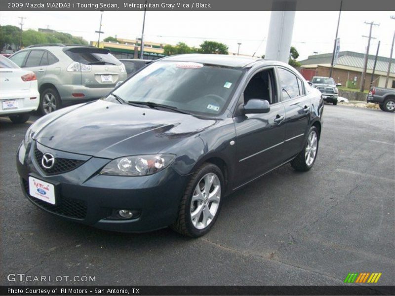 Metropolitan Gray Mica / Black 2009 Mazda MAZDA3 i Touring Sedan