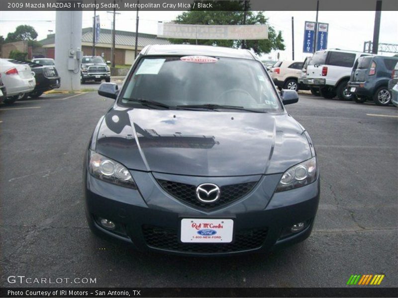 Metropolitan Gray Mica / Black 2009 Mazda MAZDA3 i Touring Sedan