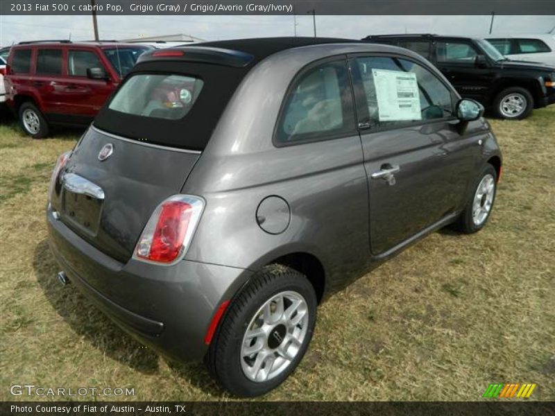  2013 500 c cabrio Pop Grigio (Gray)