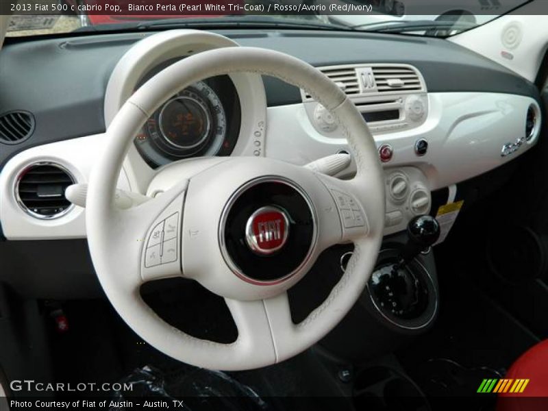 Dashboard of 2013 500 c cabrio Pop