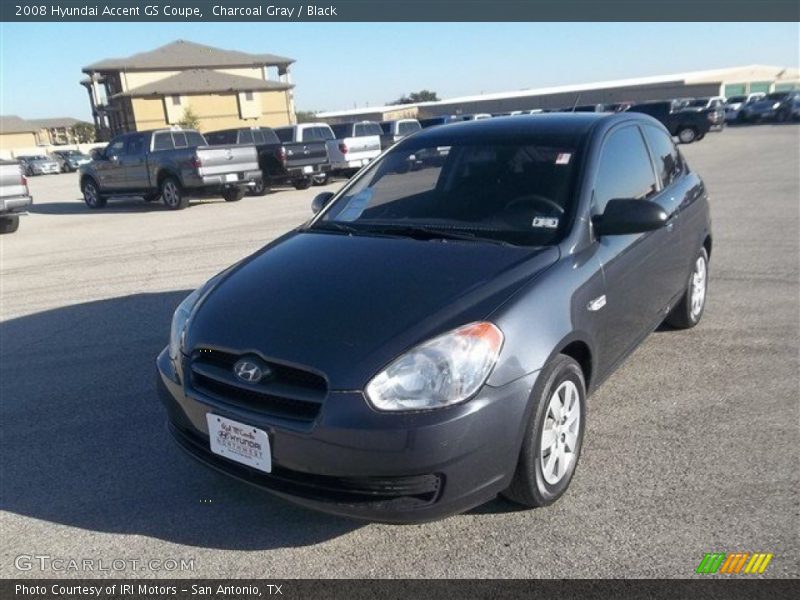 Charcoal Gray / Black 2008 Hyundai Accent GS Coupe