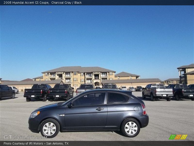 Charcoal Gray / Black 2008 Hyundai Accent GS Coupe