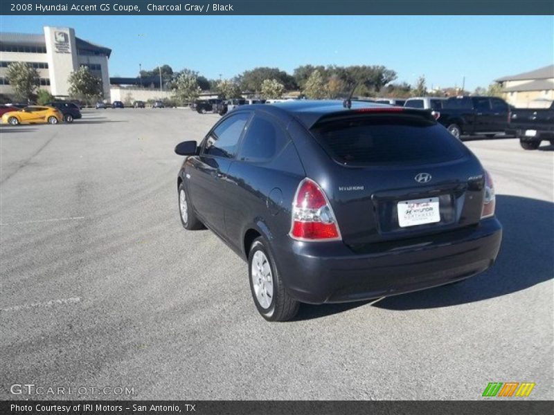 Charcoal Gray / Black 2008 Hyundai Accent GS Coupe