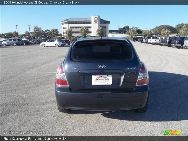 Charcoal Gray / Black 2008 Hyundai Accent GS Coupe