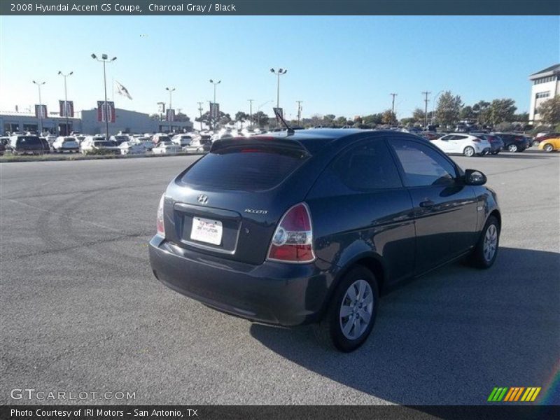 Charcoal Gray / Black 2008 Hyundai Accent GS Coupe