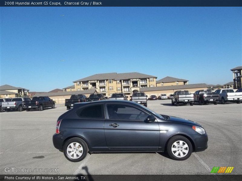 Charcoal Gray / Black 2008 Hyundai Accent GS Coupe