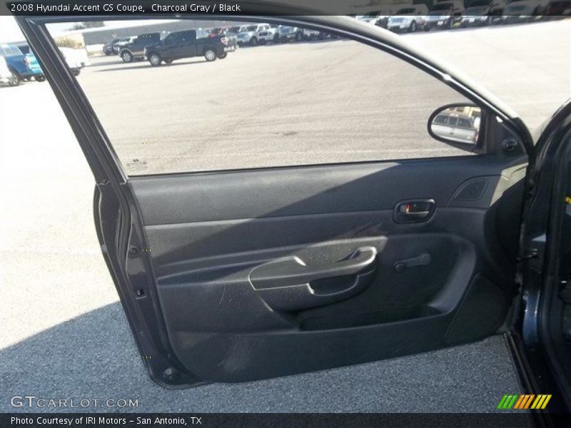 Charcoal Gray / Black 2008 Hyundai Accent GS Coupe