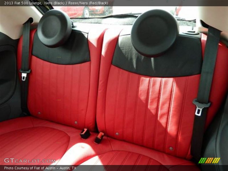 Nero (Black) / Rosso/Nero (Red/Black) 2013 Fiat 500 Lounge
