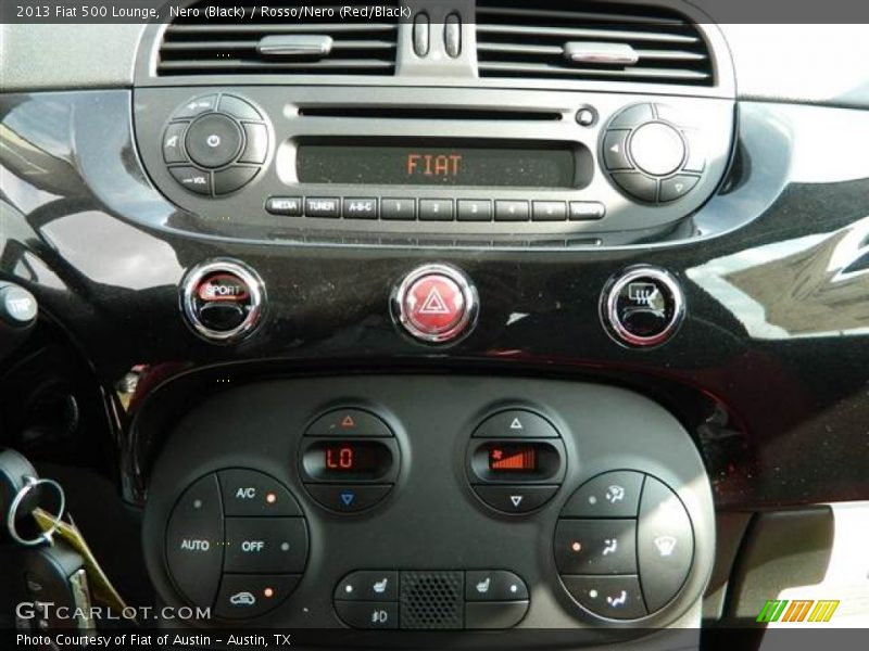 Nero (Black) / Rosso/Nero (Red/Black) 2013 Fiat 500 Lounge