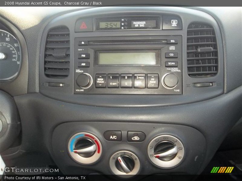 Charcoal Gray / Black 2008 Hyundai Accent GS Coupe