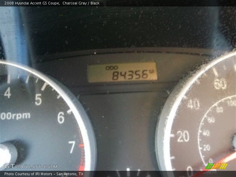 Charcoal Gray / Black 2008 Hyundai Accent GS Coupe