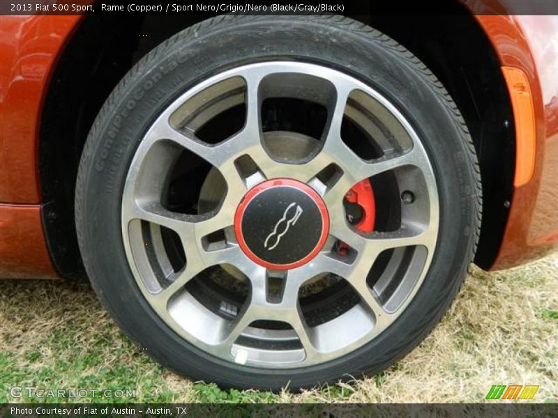 Rame (Copper) / Sport Nero/Grigio/Nero (Black/Gray/Black) 2013 Fiat 500 Sport