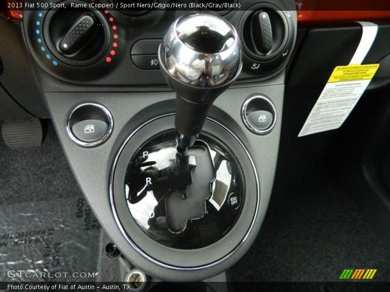 Rame (Copper) / Sport Nero/Grigio/Nero (Black/Gray/Black) 2013 Fiat 500 Sport