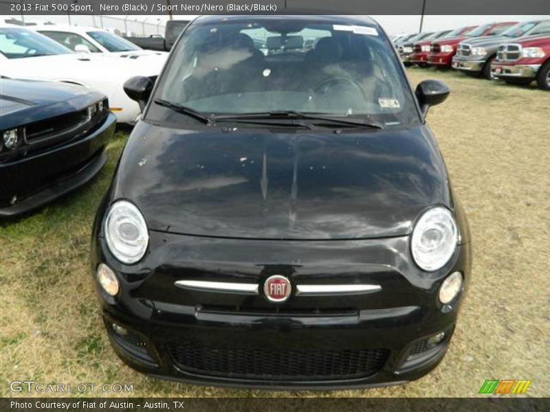 Nero (Black) / Sport Nero/Nero (Black/Black) 2013 Fiat 500 Sport