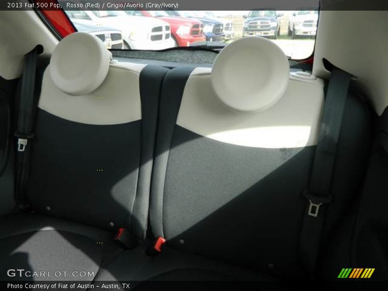Rosso (Red) / Grigio/Avorio (Gray/Ivory) 2013 Fiat 500 Pop