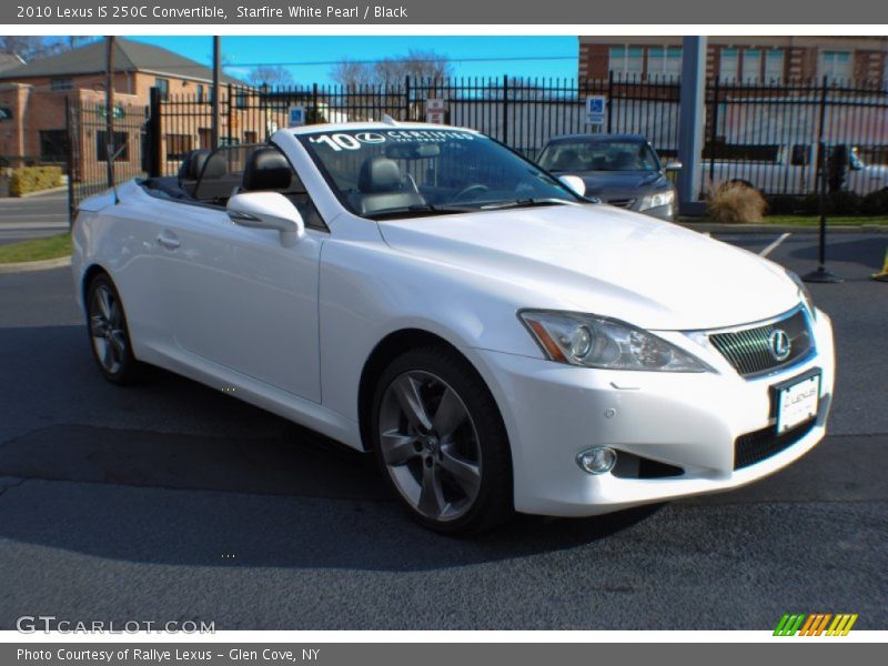 Starfire White Pearl / Black 2010 Lexus IS 250C Convertible