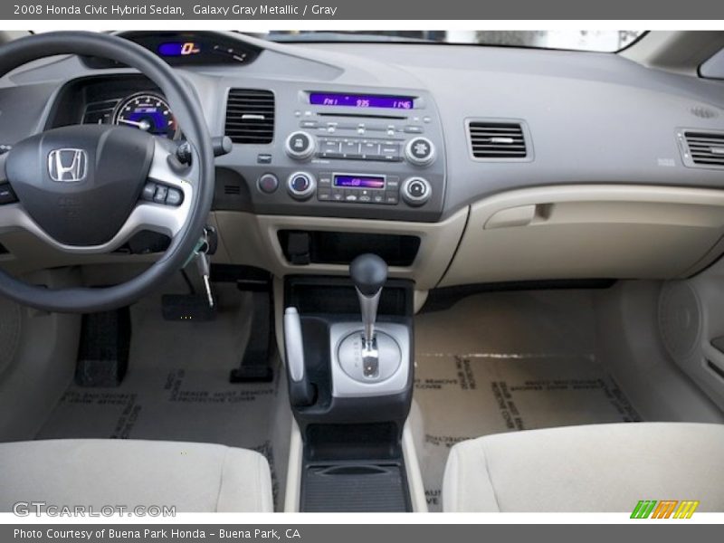 Galaxy Gray Metallic / Gray 2008 Honda Civic Hybrid Sedan