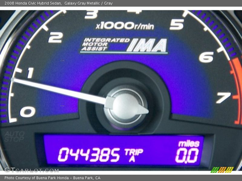 Galaxy Gray Metallic / Gray 2008 Honda Civic Hybrid Sedan