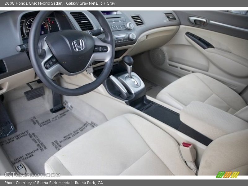 Galaxy Gray Metallic / Gray 2008 Honda Civic Hybrid Sedan