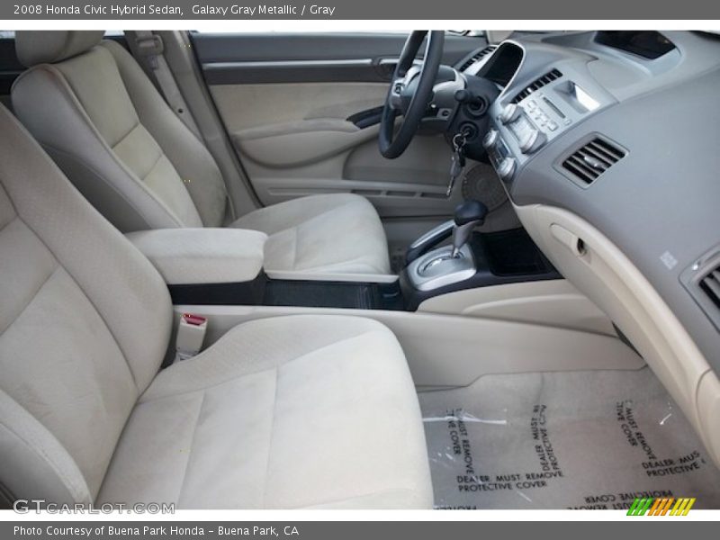 Galaxy Gray Metallic / Gray 2008 Honda Civic Hybrid Sedan