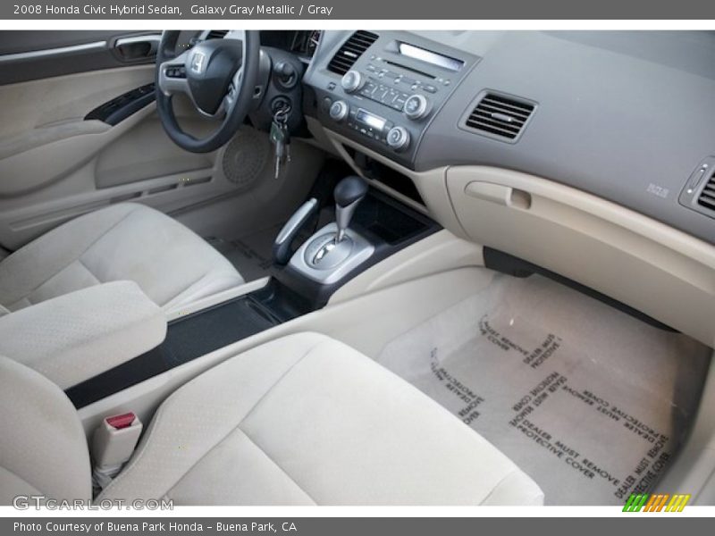 Galaxy Gray Metallic / Gray 2008 Honda Civic Hybrid Sedan