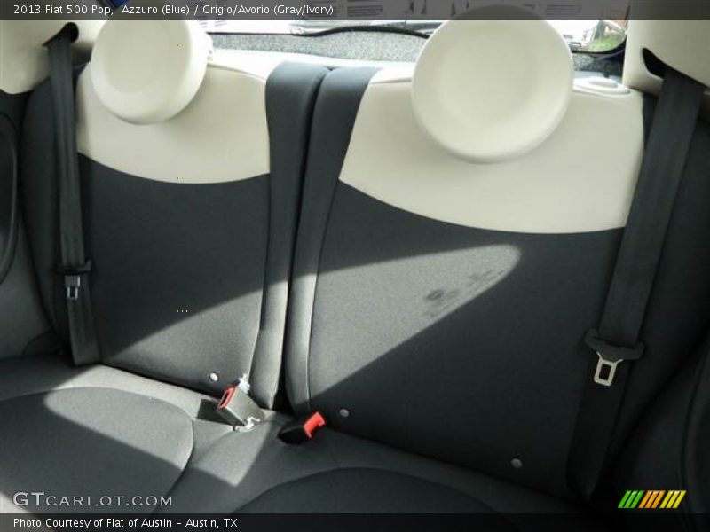 Azzuro (Blue) / Grigio/Avorio (Gray/Ivory) 2013 Fiat 500 Pop
