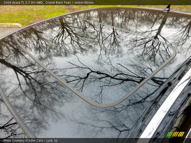 Crystal Black Pearl / Umber/Ebony 2009 Acura TL 3.7 SH-AWD