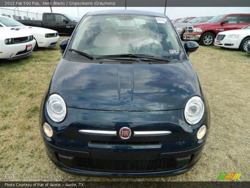 Nero (Black) / Grigio/Avorio (Gray/Ivory) 2013 Fiat 500 Pop