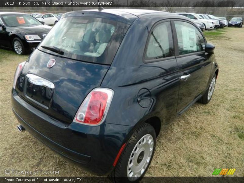 Nero (Black) / Grigio/Avorio (Gray/Ivory) 2013 Fiat 500 Pop