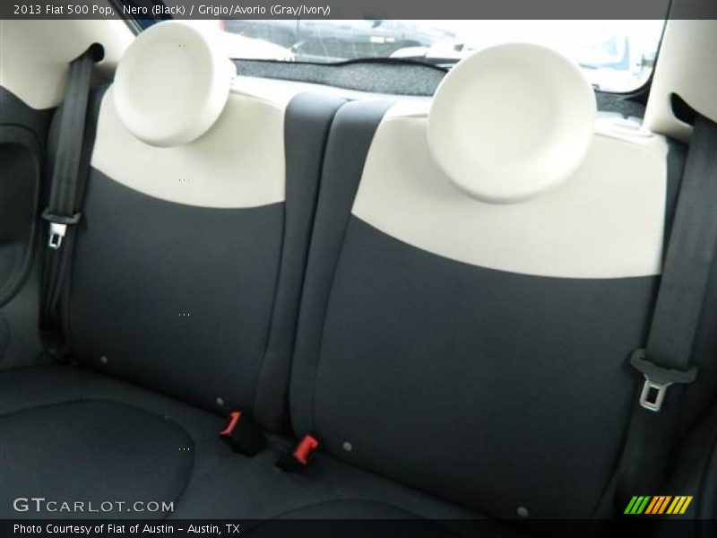 Nero (Black) / Grigio/Avorio (Gray/Ivory) 2013 Fiat 500 Pop