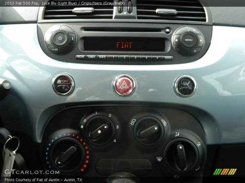 Luce Blu (Light Blue) / Grigio/Nero (Gray/Black) 2013 Fiat 500 Pop