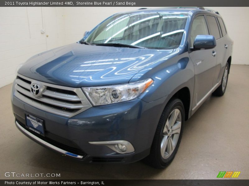 Shoreline Blue Pearl / Sand Beige 2011 Toyota Highlander Limited 4WD
