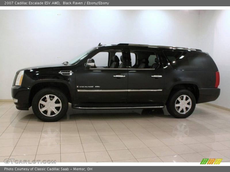 Black Raven / Ebony/Ebony 2007 Cadillac Escalade ESV AWD