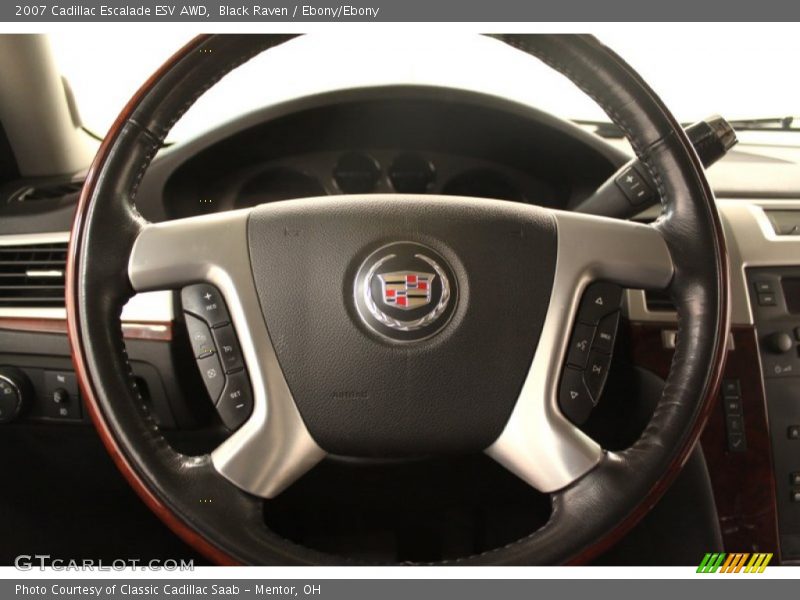 Black Raven / Ebony/Ebony 2007 Cadillac Escalade ESV AWD
