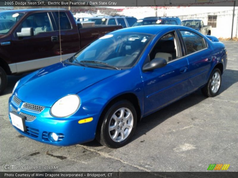 Electric Blue Pearlcoat / Dark Slate Gray 2005 Dodge Neon SXT