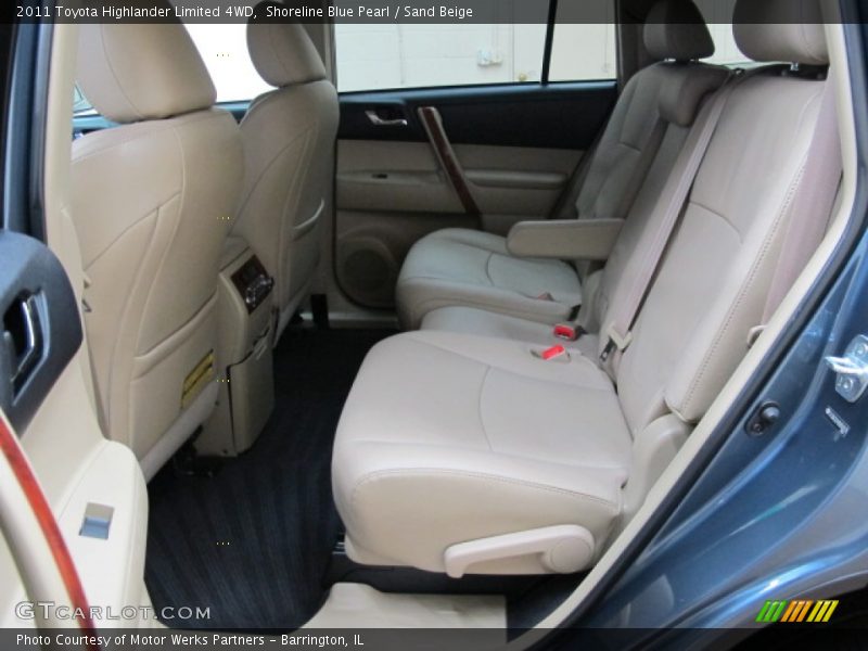 Shoreline Blue Pearl / Sand Beige 2011 Toyota Highlander Limited 4WD
