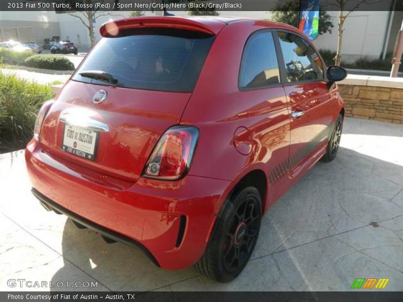 Rosso (Red) / Sport Nero/Grigio/Nero (Black/Gray/Black) 2013 Fiat 500 Turbo