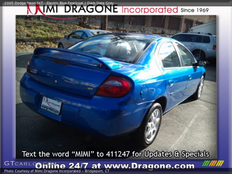 Electric Blue Pearlcoat / Dark Slate Gray 2005 Dodge Neon SXT