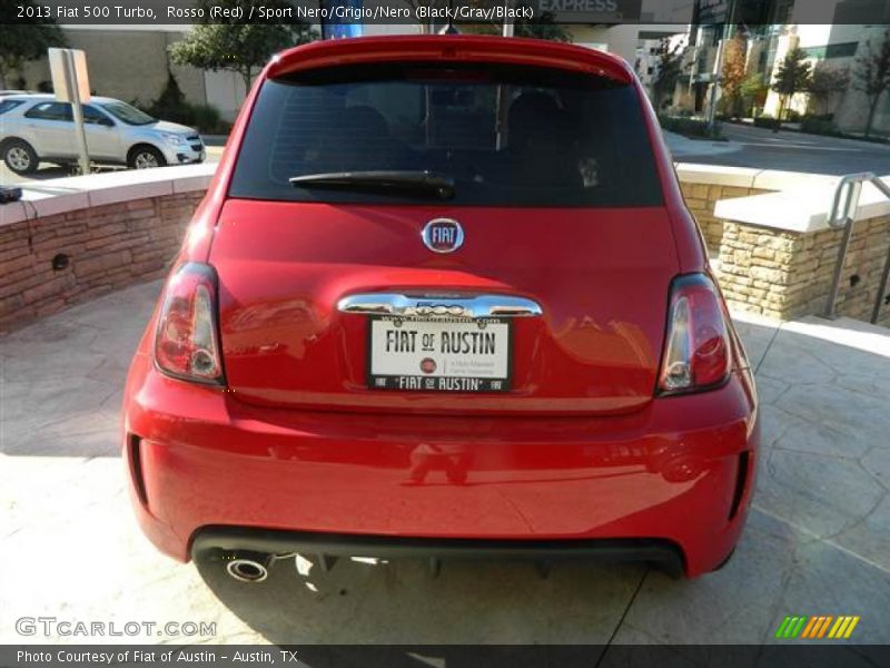 Rosso (Red) / Sport Nero/Grigio/Nero (Black/Gray/Black) 2013 Fiat 500 Turbo