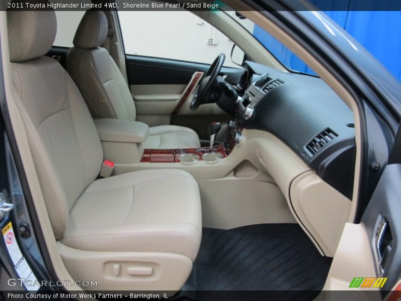 Shoreline Blue Pearl / Sand Beige 2011 Toyota Highlander Limited 4WD