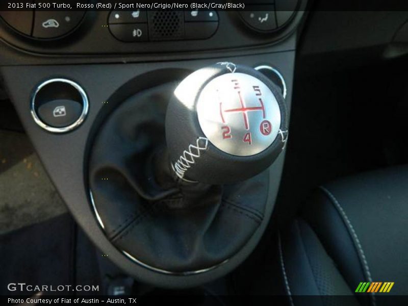 Rosso (Red) / Sport Nero/Grigio/Nero (Black/Gray/Black) 2013 Fiat 500 Turbo