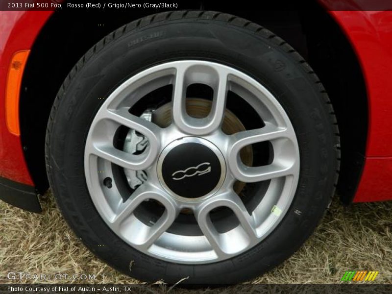 Rosso (Red) / Grigio/Nero (Gray/Black) 2013 Fiat 500 Pop