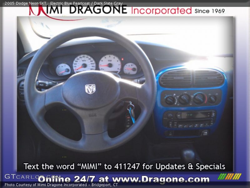 Electric Blue Pearlcoat / Dark Slate Gray 2005 Dodge Neon SXT