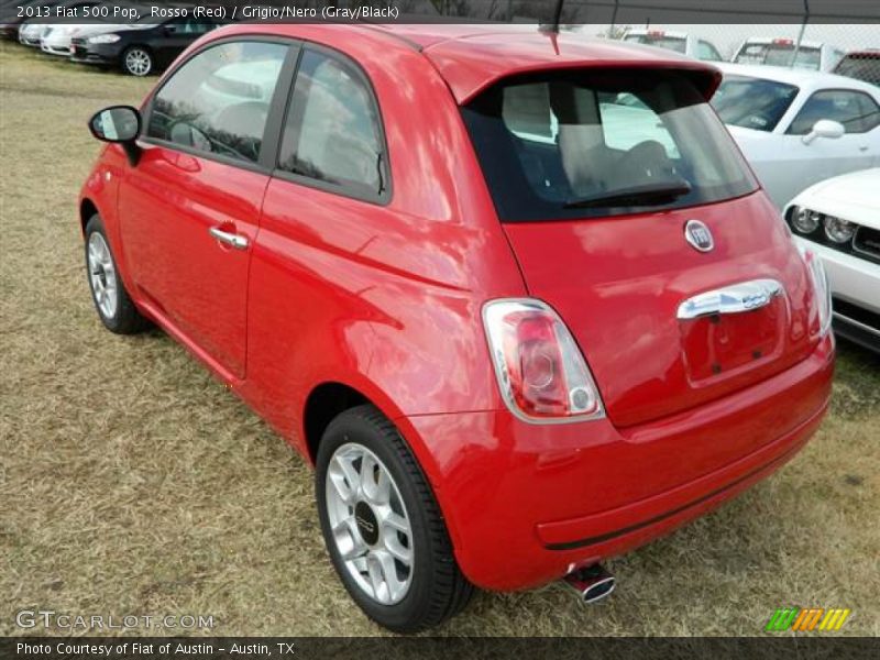 Rosso (Red) / Grigio/Nero (Gray/Black) 2013 Fiat 500 Pop