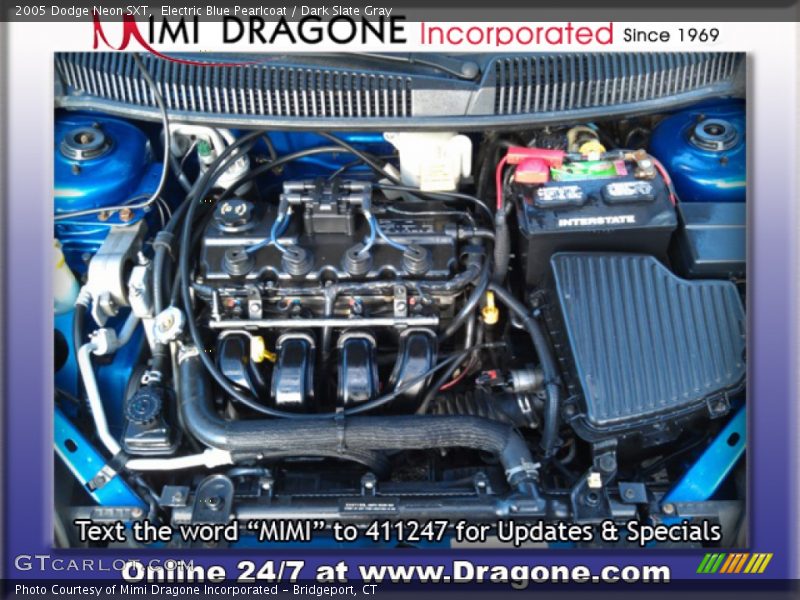 Electric Blue Pearlcoat / Dark Slate Gray 2005 Dodge Neon SXT