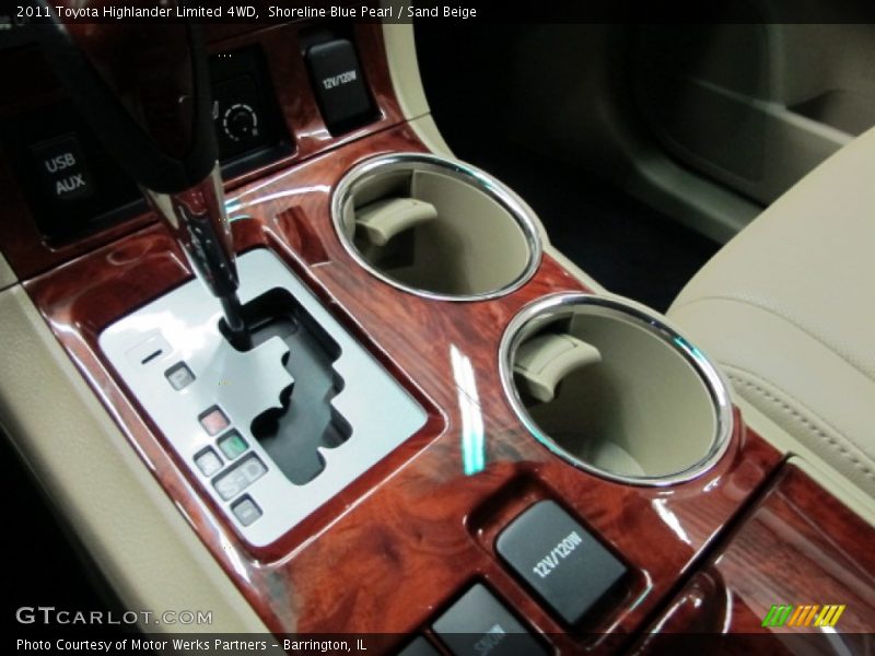 Shoreline Blue Pearl / Sand Beige 2011 Toyota Highlander Limited 4WD
