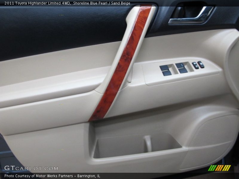 Shoreline Blue Pearl / Sand Beige 2011 Toyota Highlander Limited 4WD