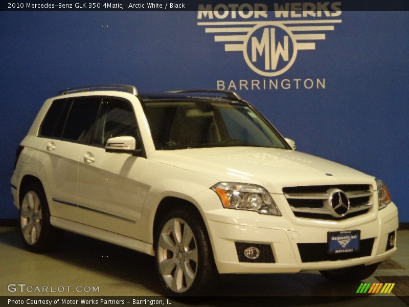 Arctic White / Black 2010 Mercedes-Benz GLK 350 4Matic