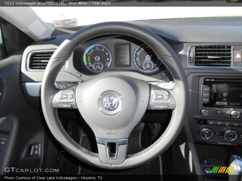 Oryx White / Titan Black 2013 Volkswagen Jetta Hybrid SEL