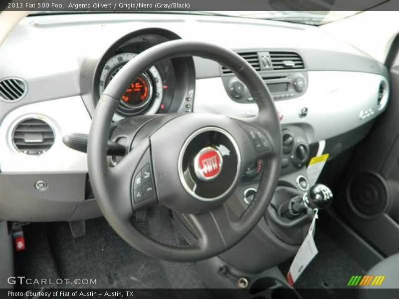 Argento (Silver) / Grigio/Nero (Gray/Black) 2013 Fiat 500 Pop
